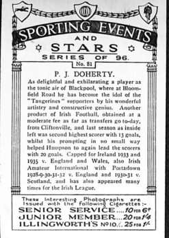 Sporting Events and Stars #81 Peter Doherty back
