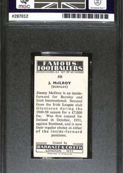 #49 Jimmy Mcilroy back