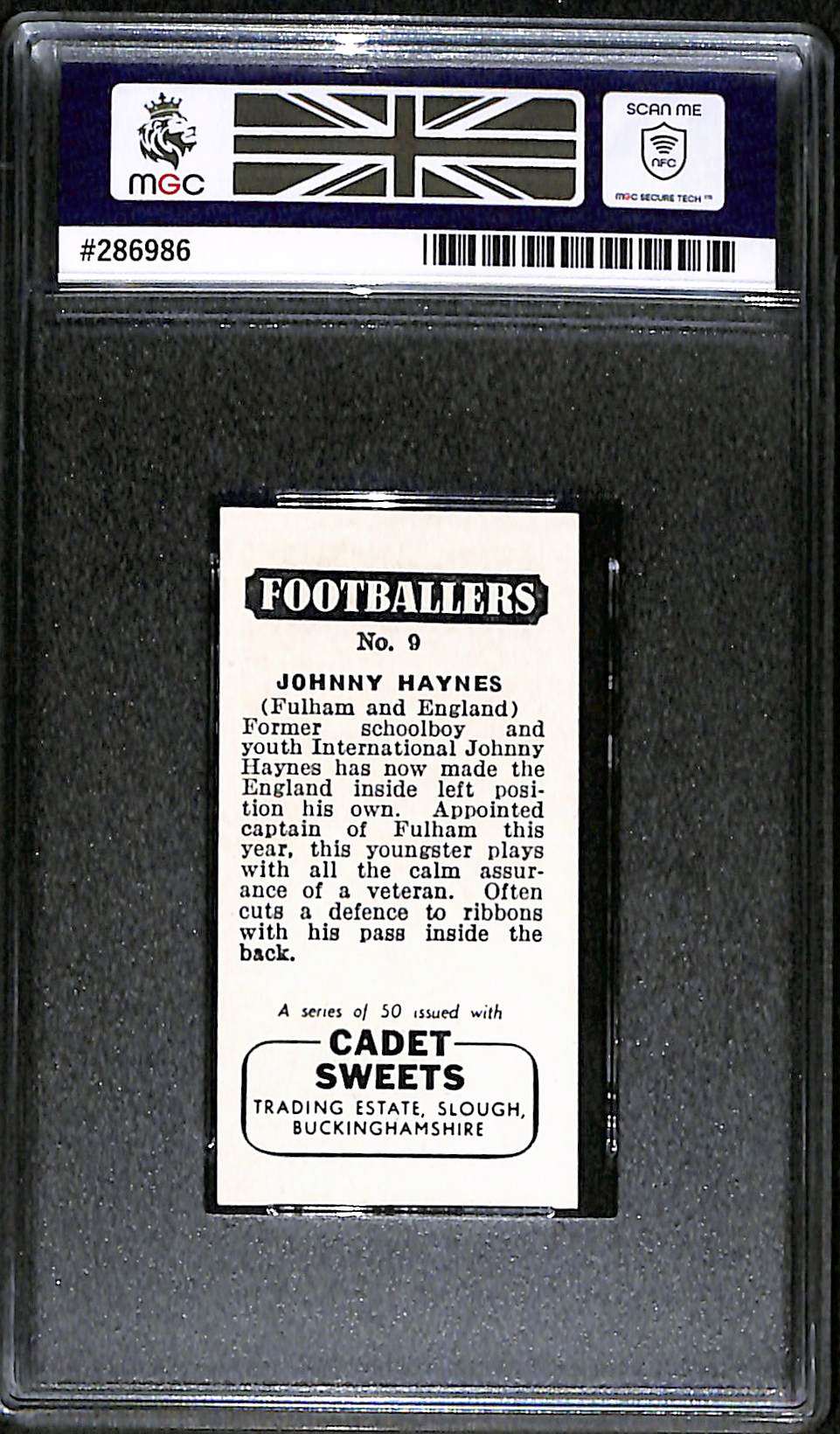 #9 Johnny Hayes MGC 6 back