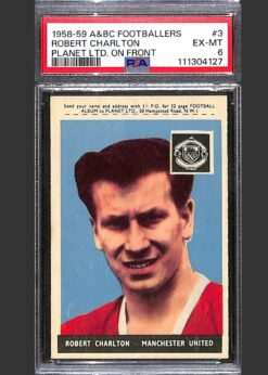 Robert (Bobby) Charlton Card 3 Red Back PSA 6