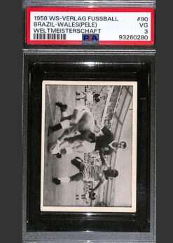 Brazil Wales Pele Rookie Card 90 PSA 3