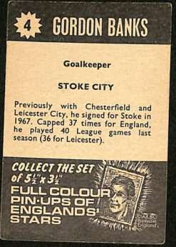A&BC Star Players #4 Gordon Banks Stoke City back