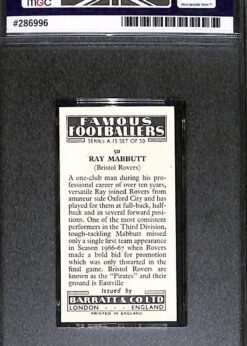 #50 Ray Mabbutt MGC 8 back