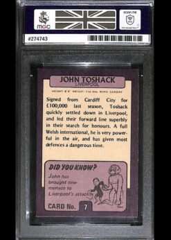 John Toshack Liverpool Rookie back