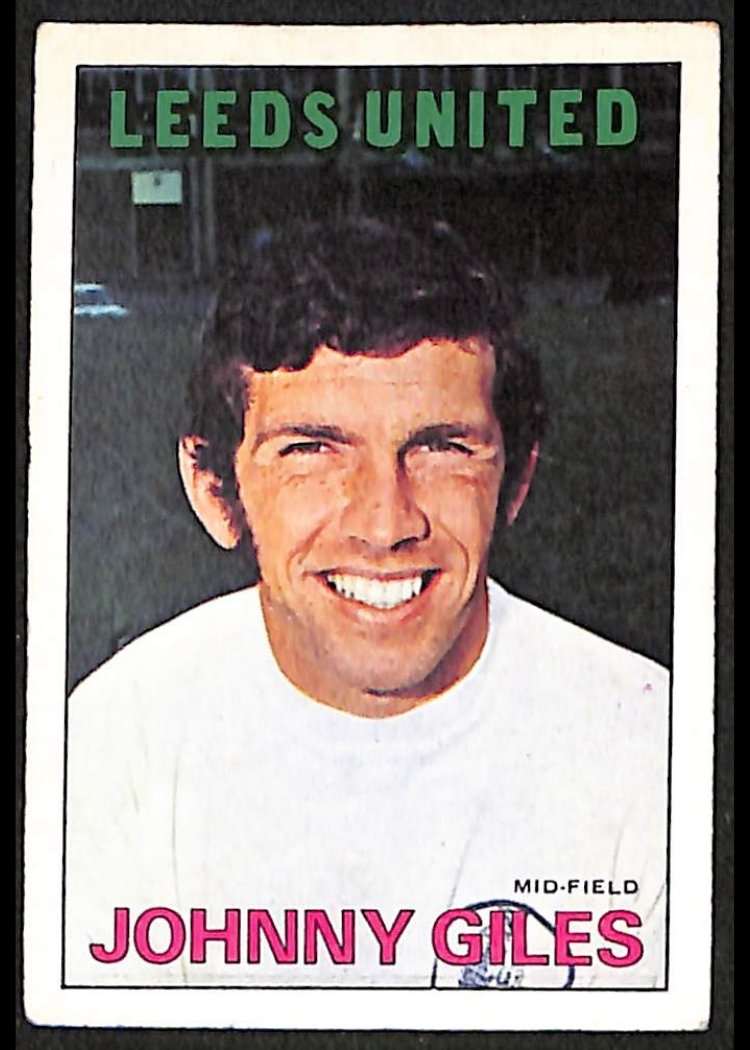 A&BC Footballers Orange Red Back 105 Johnny Giles Leeds United