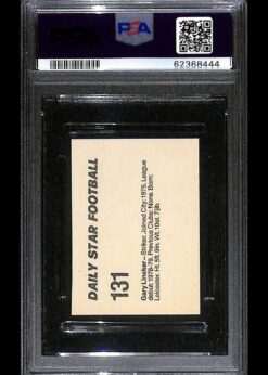 Gary Lineker Rookie card back