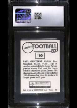 Paul Gascoigne rookie card