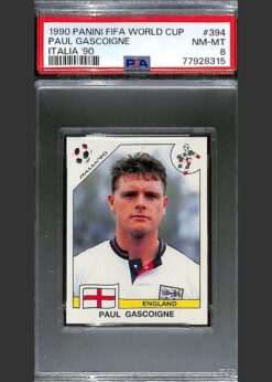 Panini FIFA World Cup #394 Paul Gascoigne PSA 8