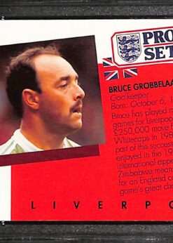 Pro Set #101 Bruce Grobbelaar MGC 9 back