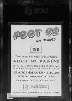 Panini Foot 92 #199 Eric Cantona SGC 3 back