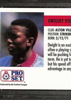 Pro Set #11 Dwight Yorke MGC10 back