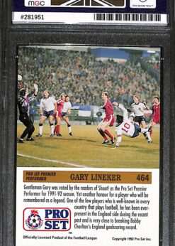 Premier Performer #464 Gary Lineker MGC 10 case hit back