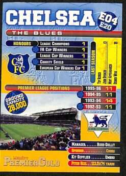 Merlin Premier Gold E04 Chelsea Badge back