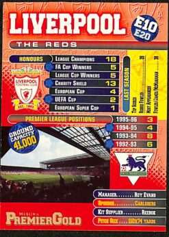 Merlin Premier Gold E10 Liverpool Badge back