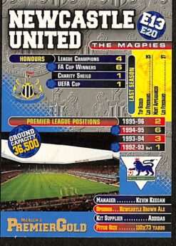 Merlin Premier Gold E13 Newcastle Badge back