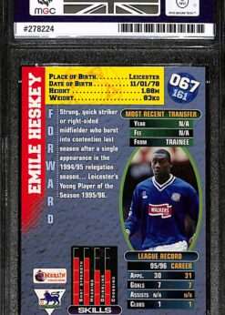 Merlin Premier Gold #67 Emile Heskey MGC 9 back
