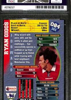 Merlin Premier Gold #84 Ryan Giggs MGC 8 back