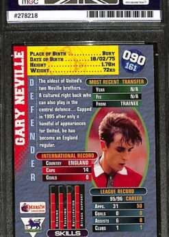 Merlin Premier Gold #90 Gary Neville MGC 8 back