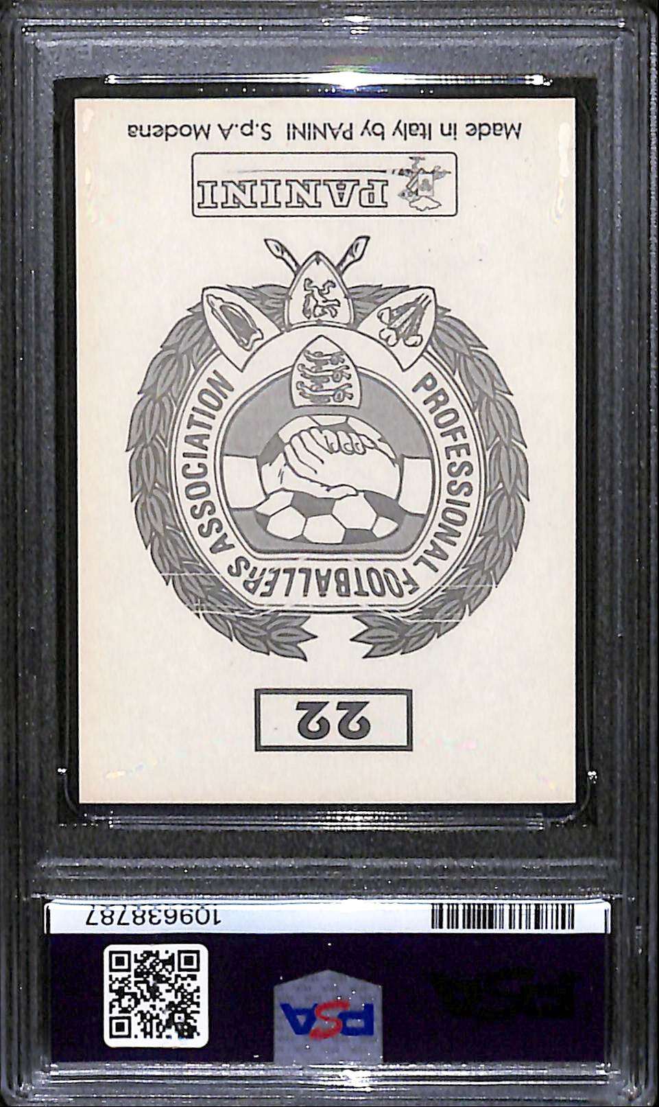 PFA Collection #22 David Beckham PSA 8 back