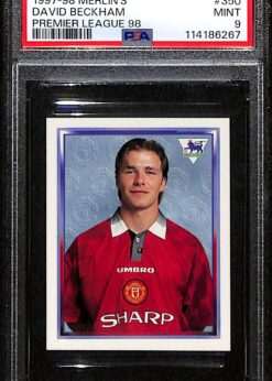 1997-98 Merlins Premier League #350 David Beckham PSA 9 - Highest Grade Recorded