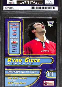 Merlin Premier Gold #101 Ryan Giggs MGC 10 back