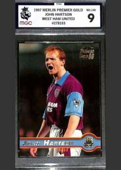 Merlin Premier Gold #140 John Hartson MGC 9