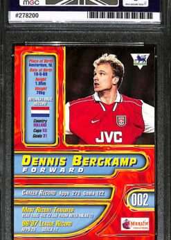 Merlin Premier Gold #2 Dennis Bergkamp MGC 9 back
