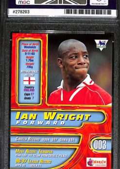 Merlin Premier Gold #3 Ian Wright MGC 9 back