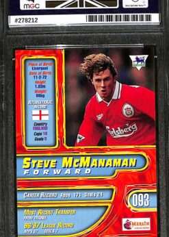 Merlin Premier Gold #93 Steve McManaman MGC 10 back