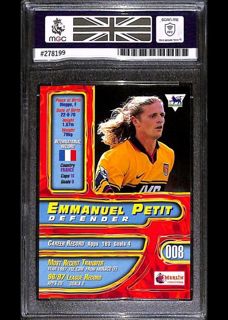 Emmanuel Petit Arsenal back