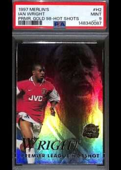 Merlin Premier Gold Hotshot #H2 Ian Wright PSA 9 case hit
