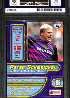 Merlin Premier League #103 Peter Schmeichel MGC 10 back