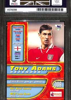 Merlin premier Gold #9 Tony Adams MGC 10 back