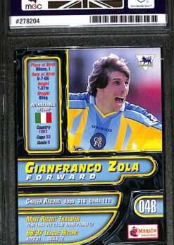 Merlin Premier Gold #48 Gianfranco Zola MGC 10 back