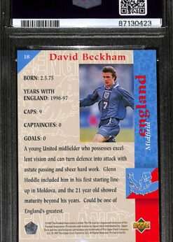 #18 David Beckham PSA 9 back