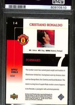 #14 Cristiano Ronaldo PSA 7 back