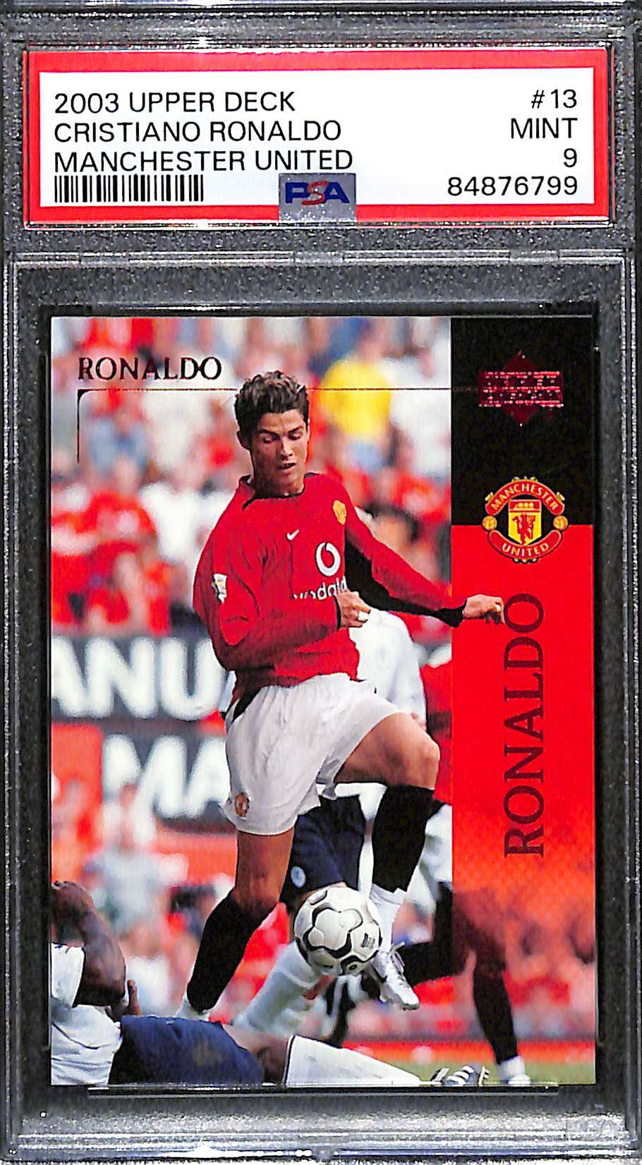 2003 Upper Deck Manchester United #13 Cristiano Ronaldo PSA 9