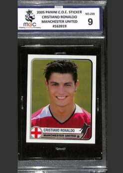 Panini COE Sticker #228 Cristiano Ronaldo MGC 9
