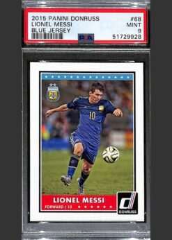 Panini Donruss Blue Jersey #68 Lionel Messi PSA 9