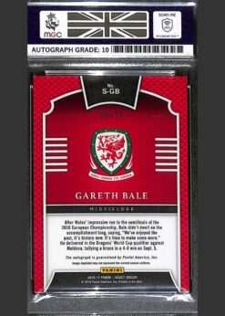 Panini Select Signatures Gold Card S-GB Gareth Bale 4 of 10 MGC 8 back
