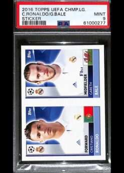 Topps UEFA Champions League Sticker Bale Ronaldo PSA 9