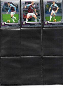2019‑20 Panini Prizm Premier League Burnley team set card fronts page 2 with player images