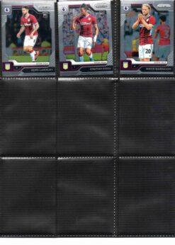 2019‑20 Panini Prizm Premier League Aston Villa team set card fronts page 2 with player images