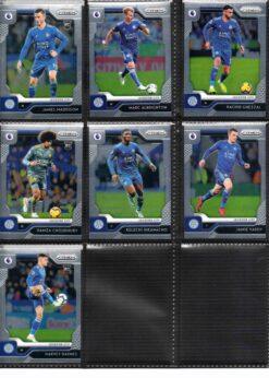 2019‑20 Panini Prizm Premier League Leicester City team set card fronts page 2 with player images