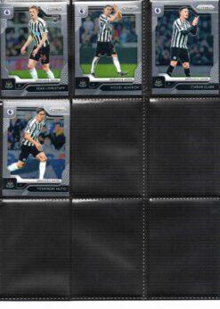 2019‑20 Panini Prizm Premier League Newcastle United team set card fronts page 2 with player images