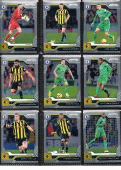2019‑20 Panini Prizm Premier League Watford team set card fronts page 1 with player images