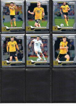 2019‑20 Panini Prizm Premier League Wolverhampton Wanderers team set card fronts page 2 with player images