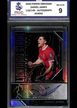 Panini Obsidian Lightning Strike Auto #NO LS DJ 116 of 149 Daniel James MGC 9