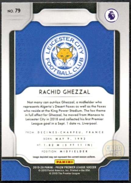 2019-20 Panini Prizm Base Card Rachid Ghezzal #79 - Image 2