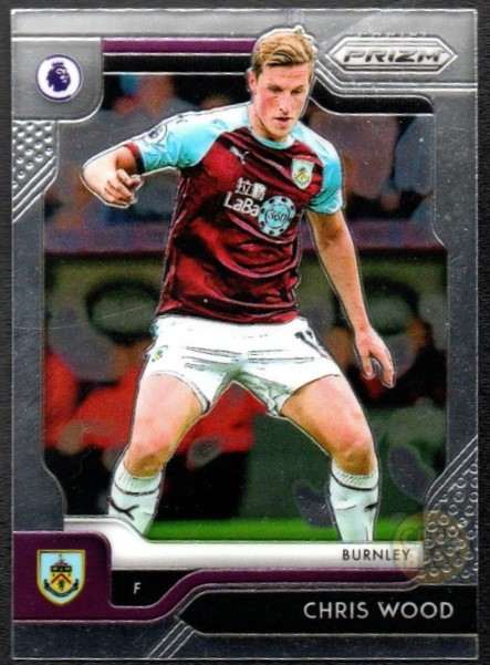 Chris Wood #251 - Burnley Panini Prizm Base Card 2019-20